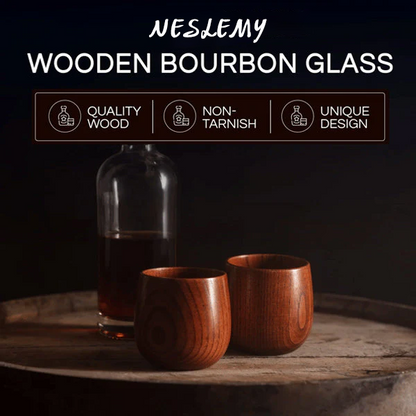 Handmade and Charred Drinking Vessel -Original Wooden Bourbon Drinking Glass